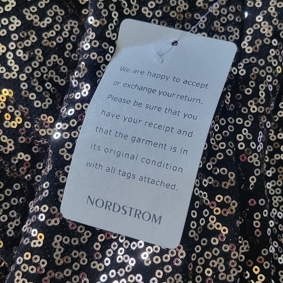 NEW Eliza J Sequin Dress Cowl Neckline Sleeveless Black Gold Cocktail Party 14W - Picture 13 of 13